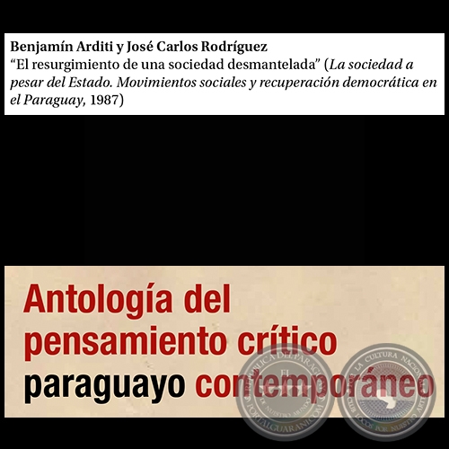 El resurgimiento de una sociedad desmantelada - Por BENJAMN ARDITI - Pginas 305 al 314 - Ao 2015